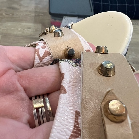 Monogram high heel slides - Picture 9 of 12